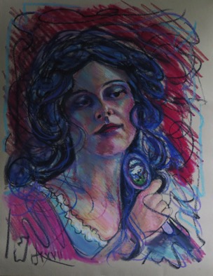 Girl With Hairbrush pastel $850 Girl With Hairbrush pastel $850